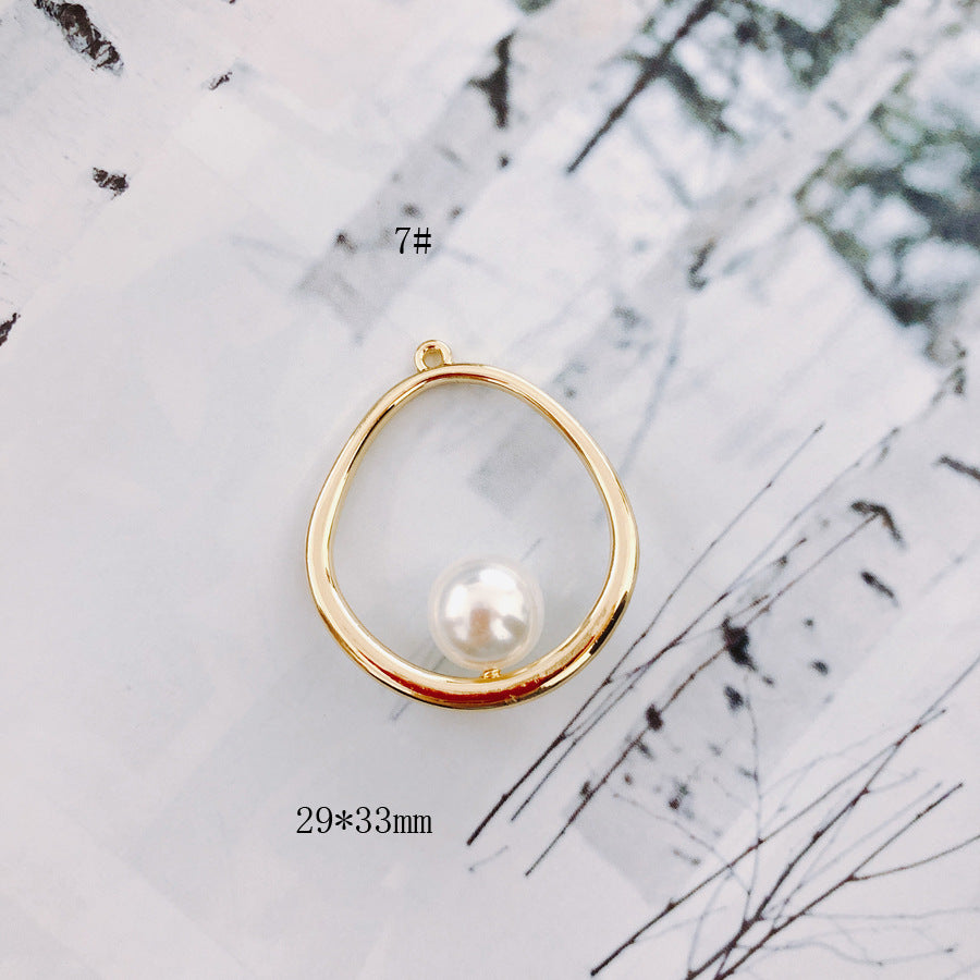 Circle Alloy Pearl Jewellery DIY Accessories