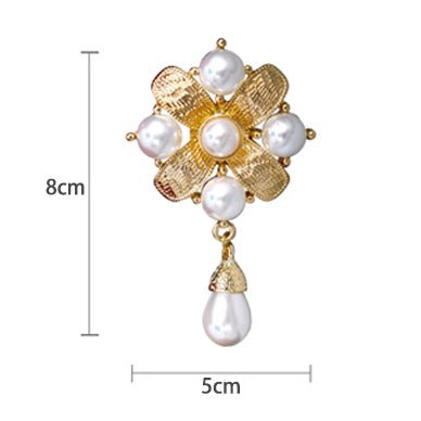 Baroque Pendant Pearl Brooch