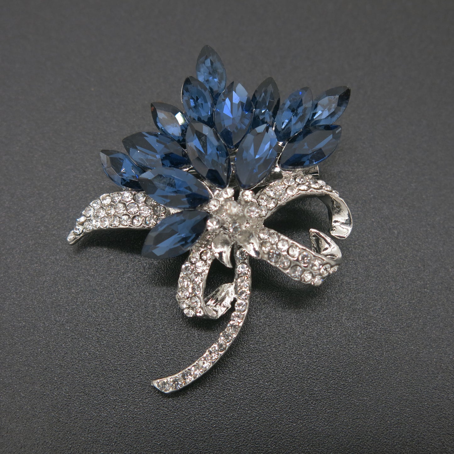 Crystal and Diamond Corsage Brooch