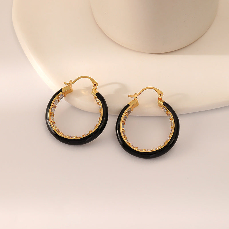 Colorful Summer Circle Earrings