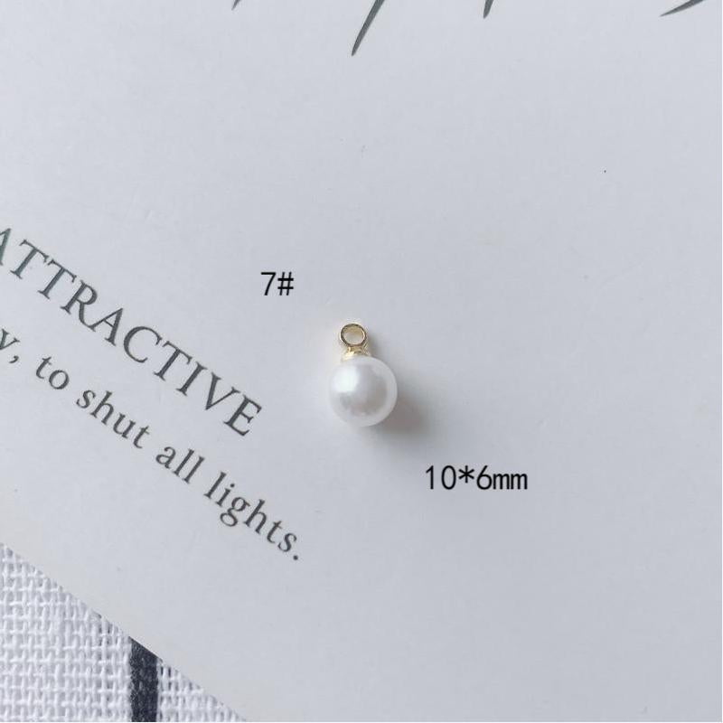 Alloy Hanging Cap Pearl Pendant Pendant Earrings Earrings Accessories DIY Materials