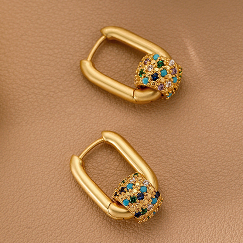 Vintage Colored Diamond Earrings