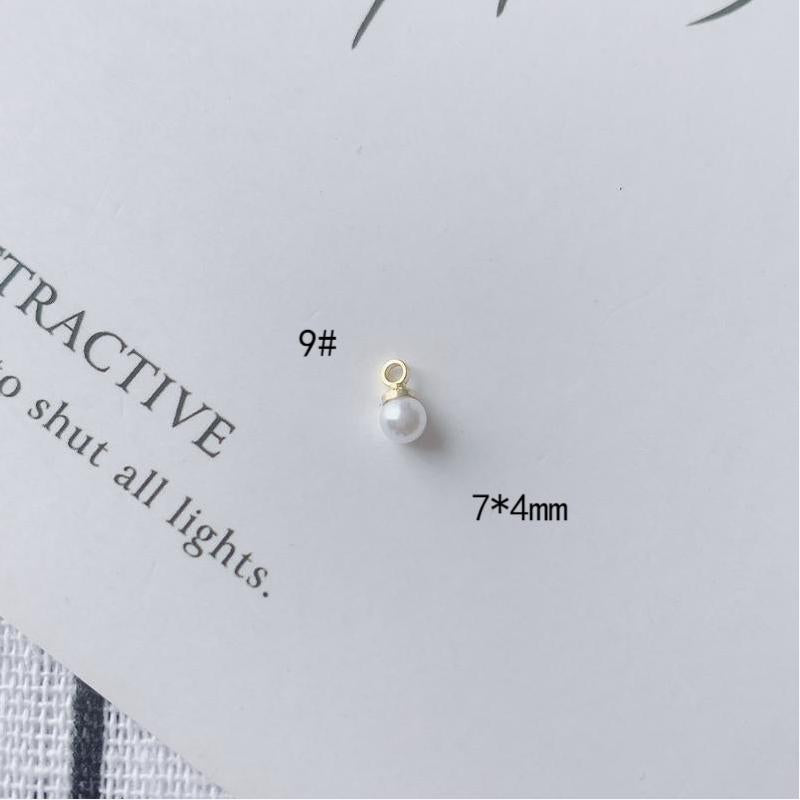 Alloy Hanging Cap Pearl Pendant Pendant Earrings Earrings Accessories DIY Materials