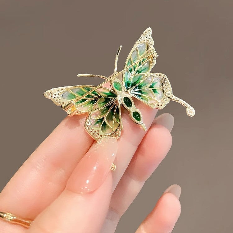 Vintage Enamel Butterfly Brooch