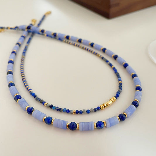 Lapis Lazuli Colorful Beaded Necklace