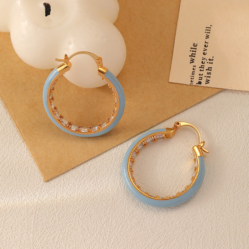 Colorful Summer Circle Earrings