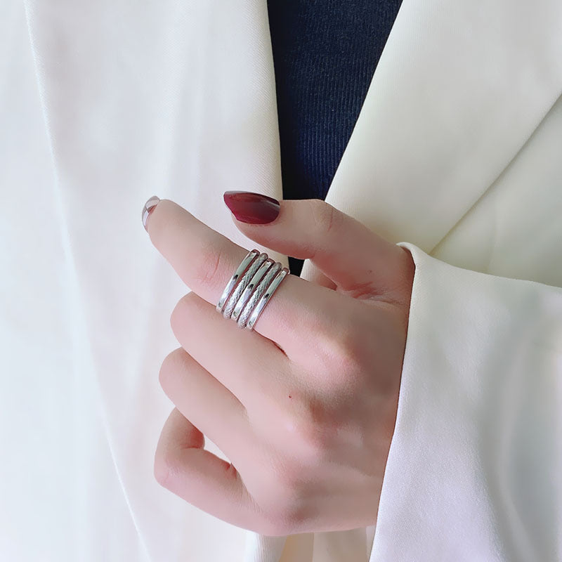 Twist Stainless Steel Index Finger Ring