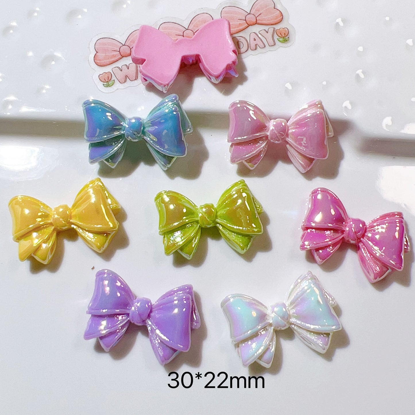 Bow Tie Oil Glue Stickers Handmade Materials Diy Accessories