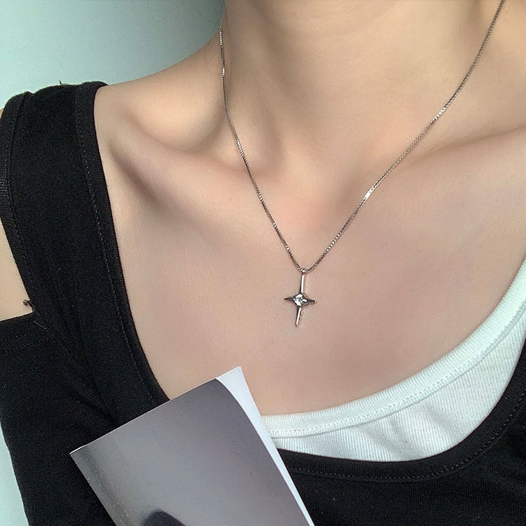 Niche Design Cross Pendant Necklace Accessories Adjustable