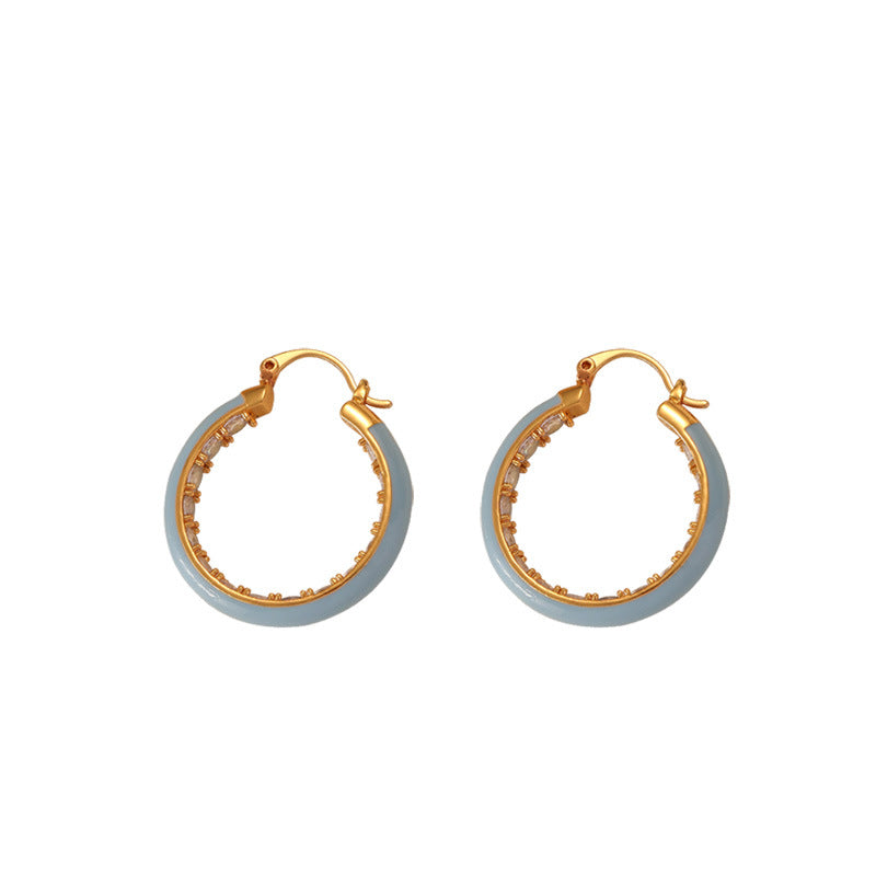 Colorful Summer Circle Earrings