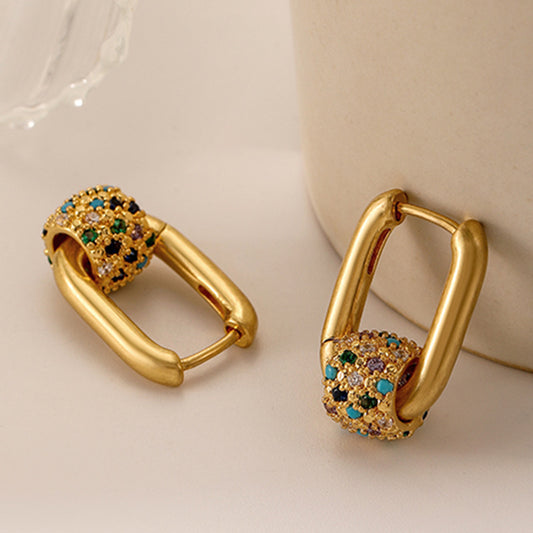 Vintage Colored Diamond Earrings