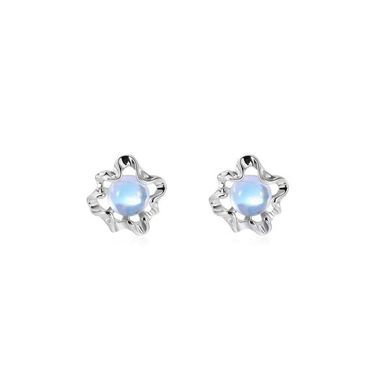 Irregular Moonstone Earrings