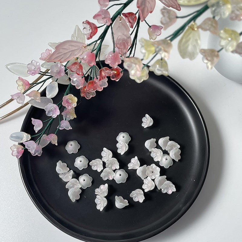 12mm Stamens Lily of The Valley Wind Chime Flower Holder Glaze Diy Handmade Materials