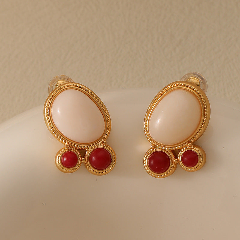 Retro Playful Stud Earrings