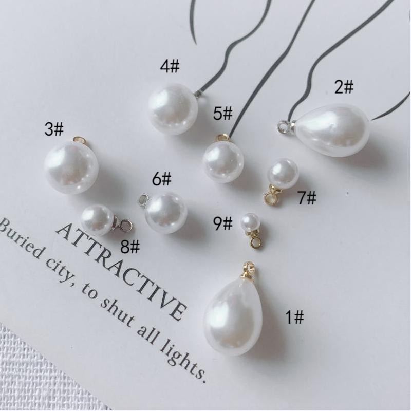 Alloy Hanging Cap Pearl Pendant Pendant Earrings Earrings Accessories DIY Materials