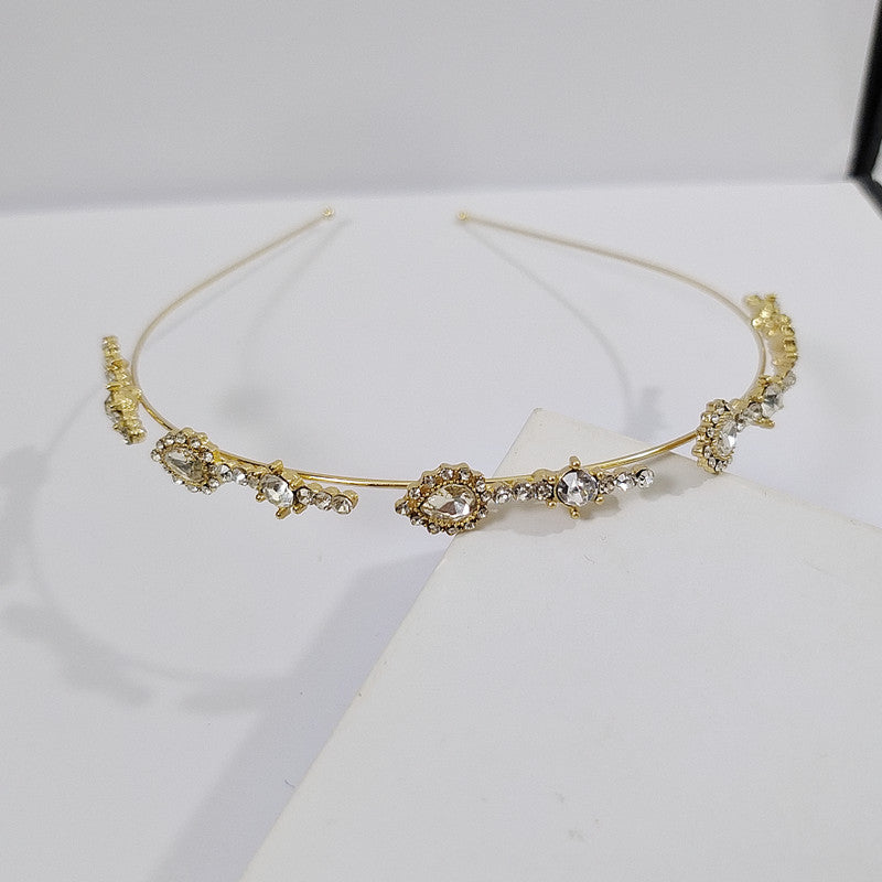 Gold Cat's Eye Rhinestone Hairband