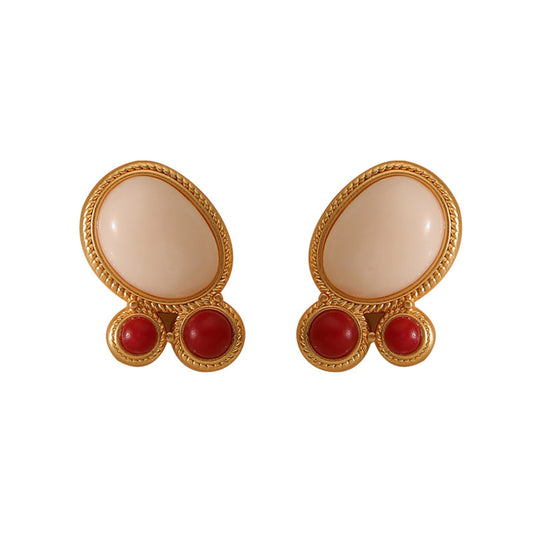 Retro Playful Stud Earrings