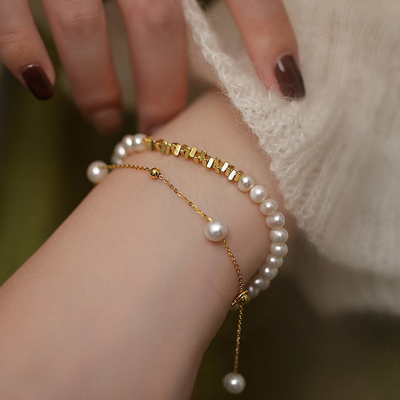 Square Pearl Bracelet