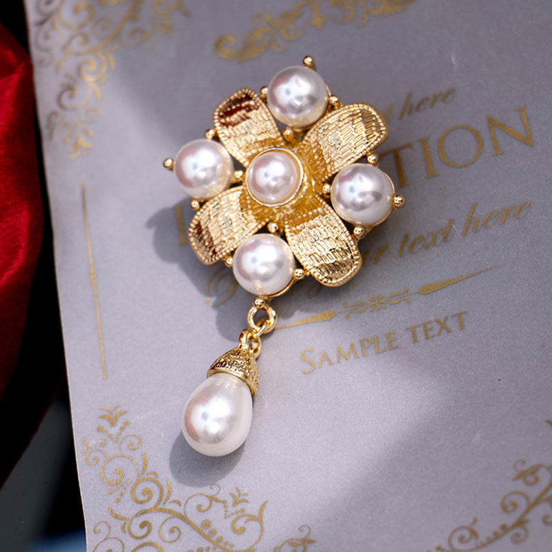 Baroque Pendant Pearl Brooch