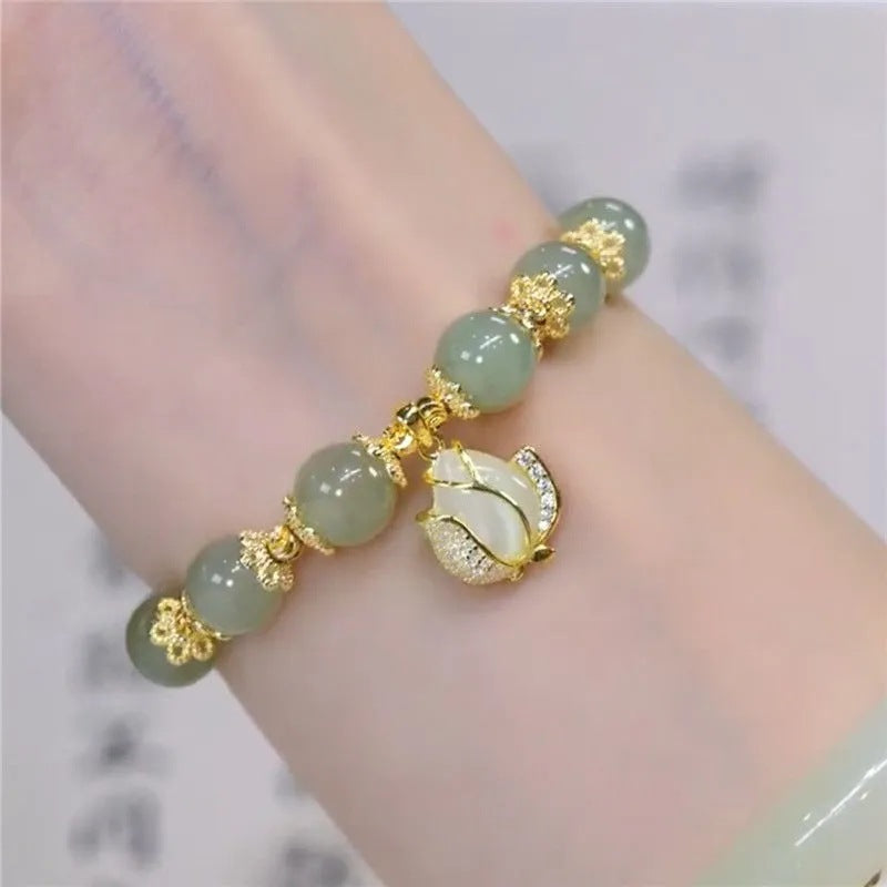 Imitation Natural Hetian Jade Bracelet Small