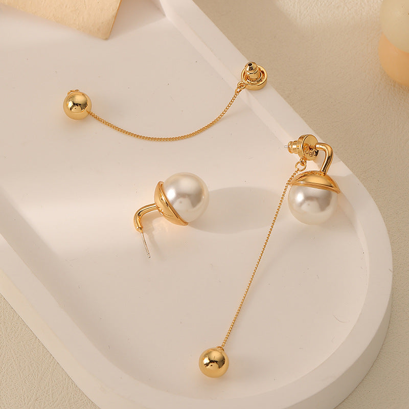 A Pair of Long Pearl Earrings