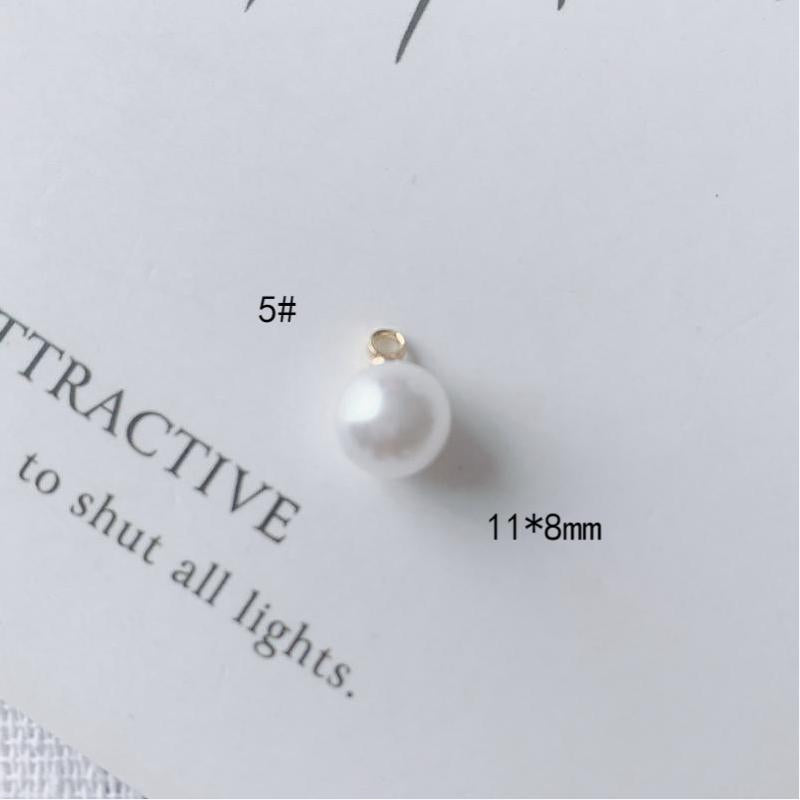 Alloy Hanging Cap Pearl Pendant Pendant Earrings Earrings Accessories DIY Materials