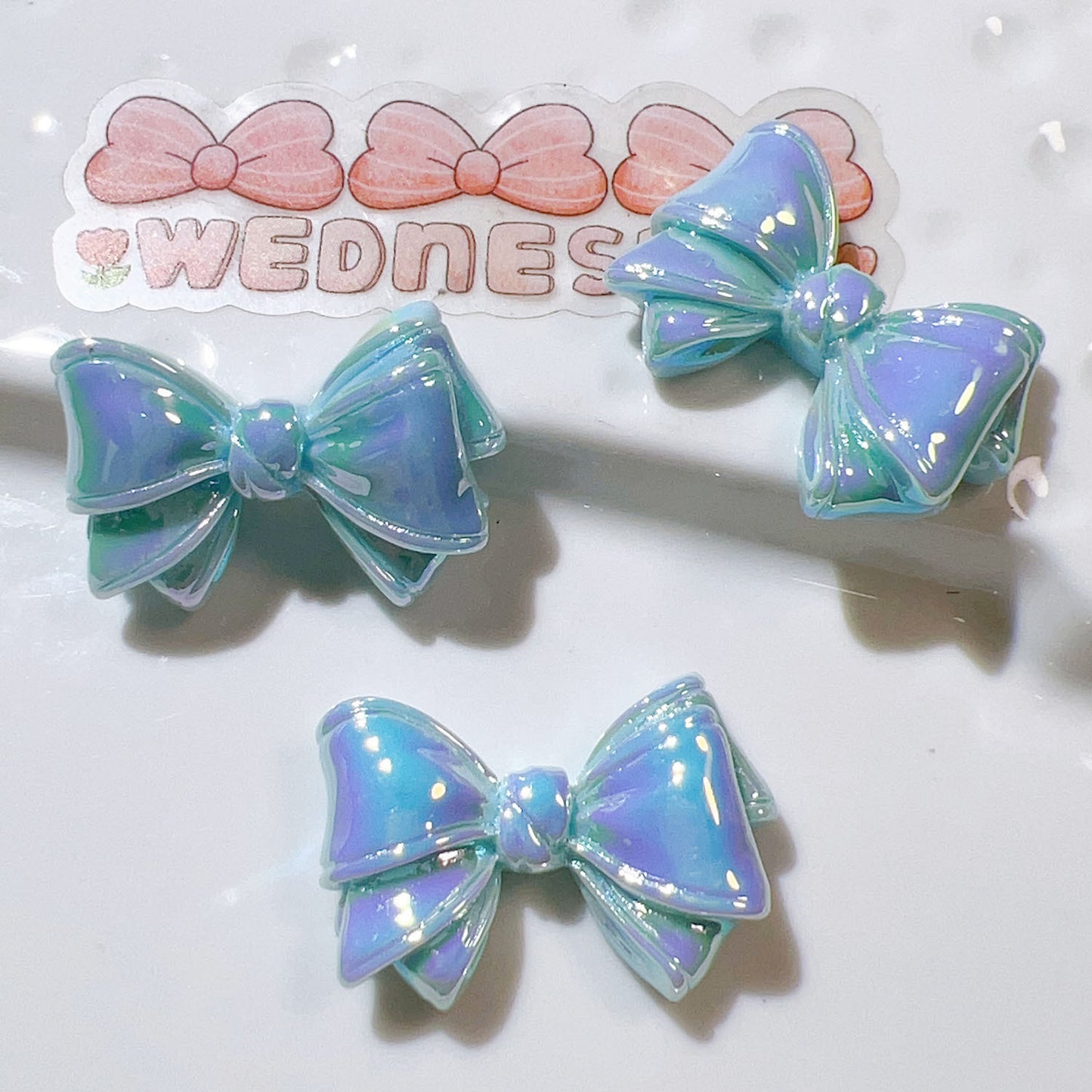 Bow Tie Oil Glue Stickers Handmade Materials Diy Accessories