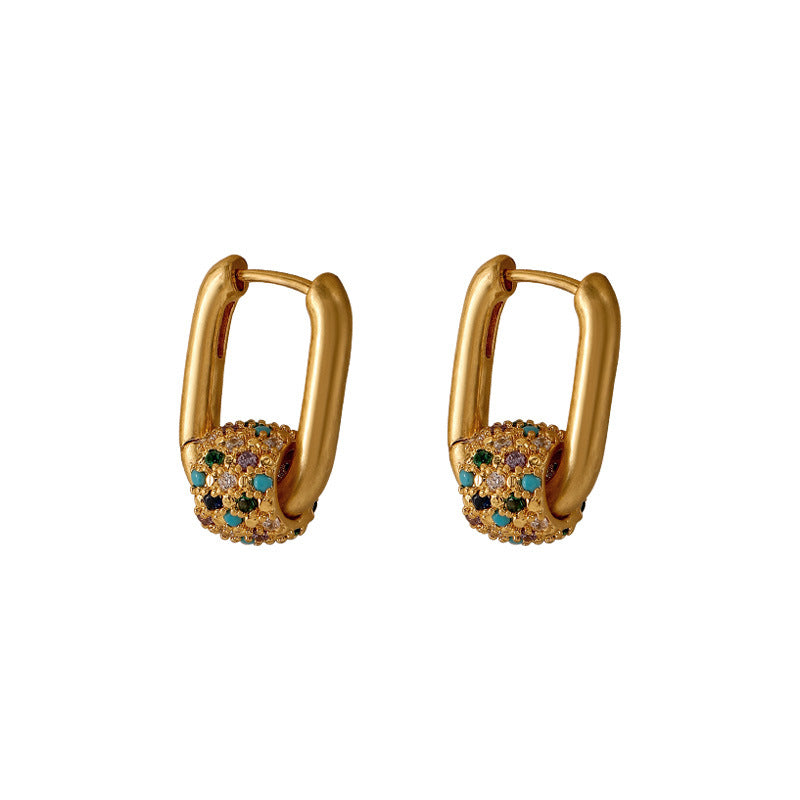 Vintage Colored Diamond Earrings