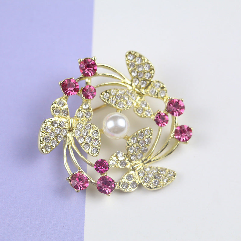 Pearl Butterfly Brooch