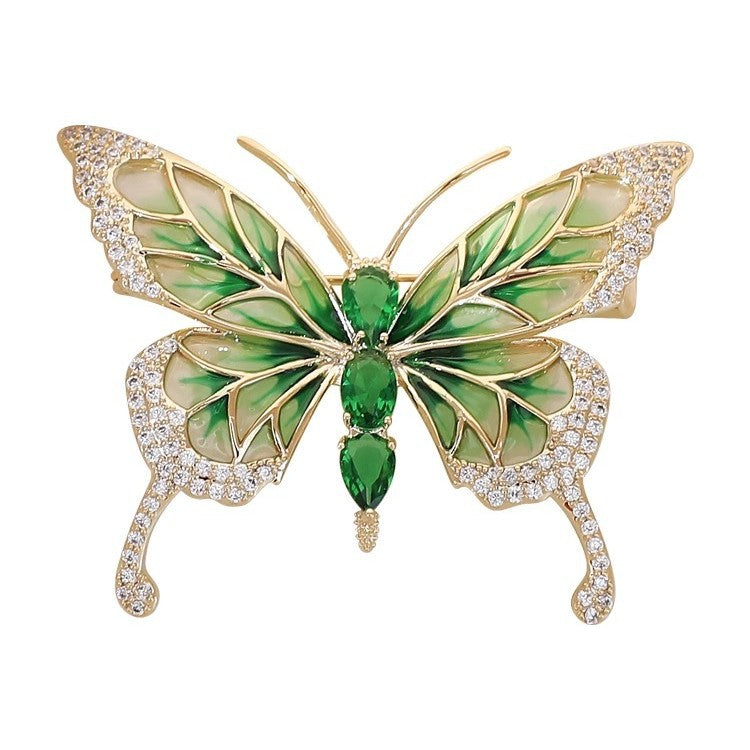 Vintage Enamel Butterfly Brooch