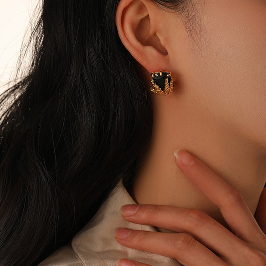 Vintage Asymmetric Wheat Earrings