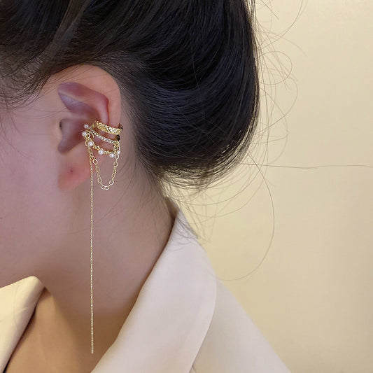 Vintage Tassel Hole-less Ear Bone Clip