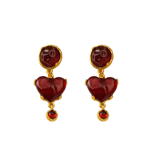 Love Resin Antique Earrings