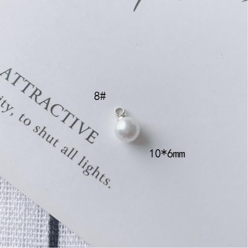 Alloy Hanging Cap Pearl Pendant Pendant Earrings Earrings Accessories DIY Materials