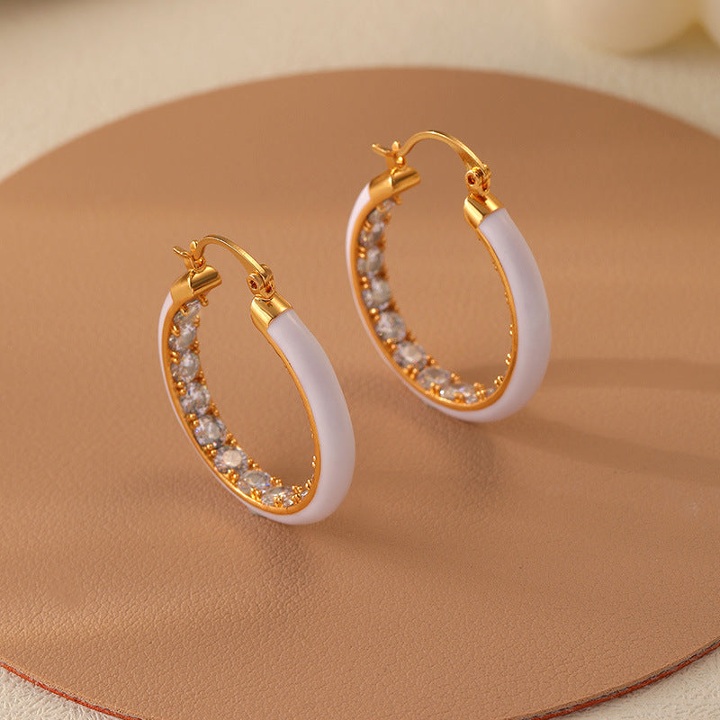 Colorful Summer Circle Earrings