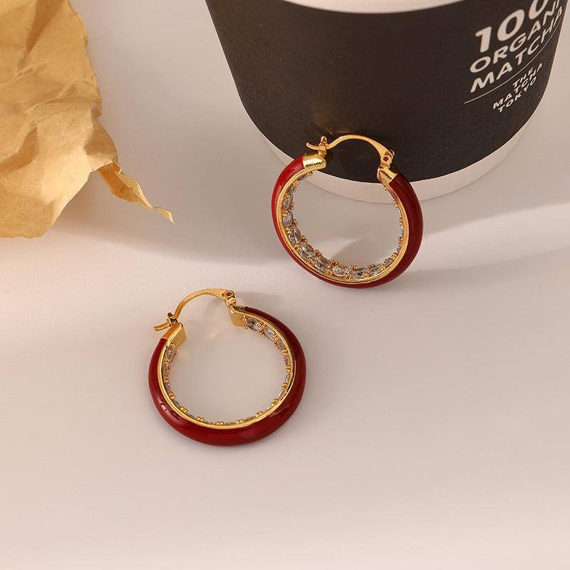 Colorful Summer Circle Earrings