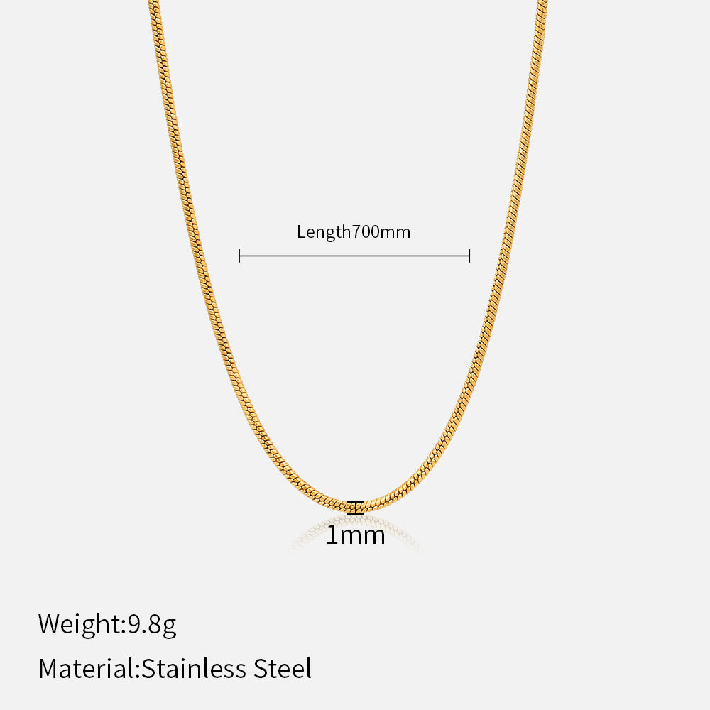 Fashion Simple Stainless Steel Chain