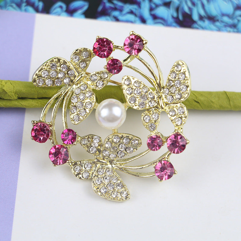 Pearl Butterfly Brooch