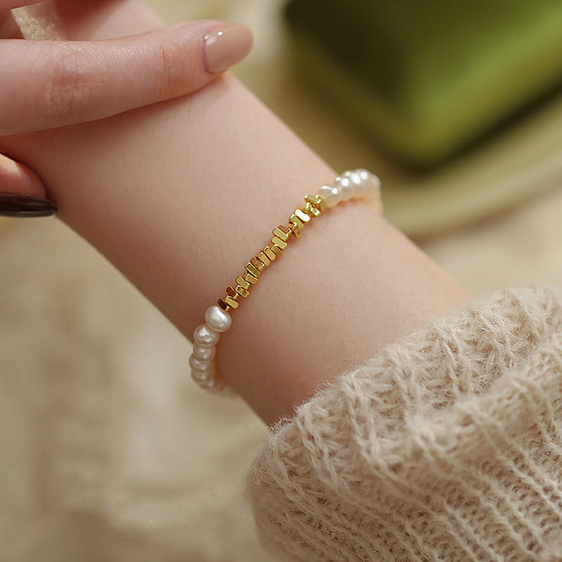 Square Pearl Bracelet