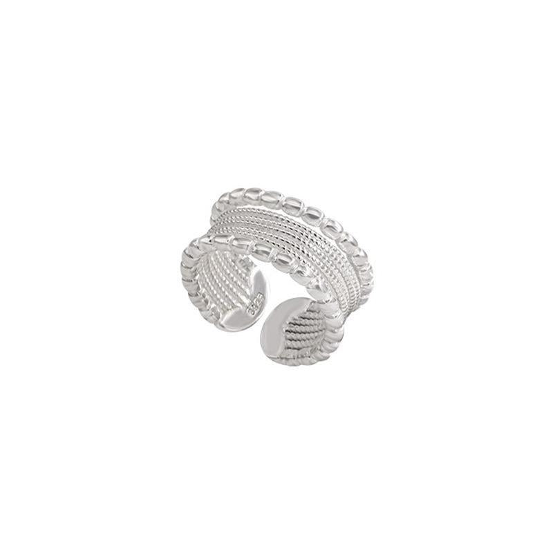 Woven Twist Multi-layer Index Finger Ring Opening Adjustable Ring