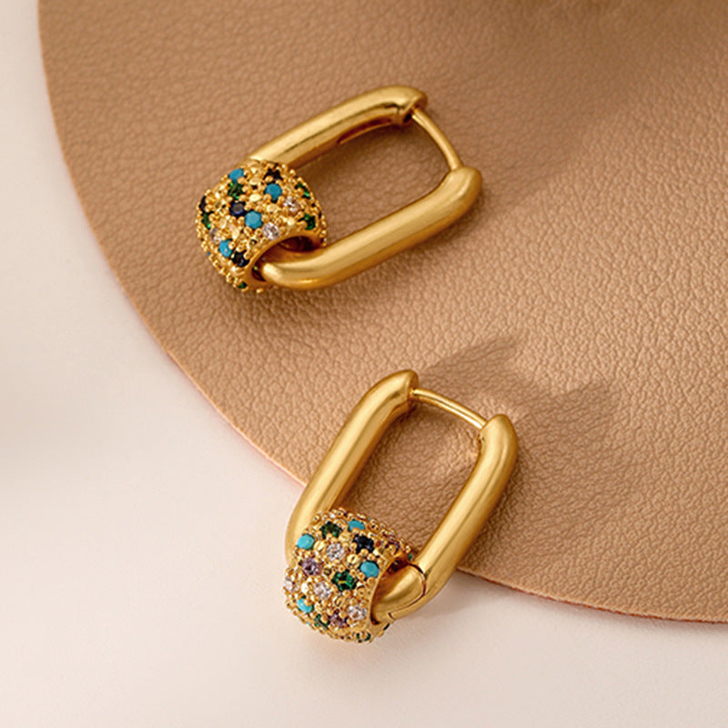 Vintage Colored Diamond Earrings