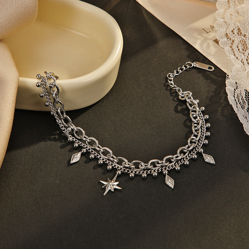 Double Star Bracelet Female Ins Style Niche Design Accessories