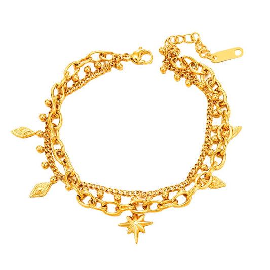 Double Star Bracelet Female Ins Style Niche Design Accessories